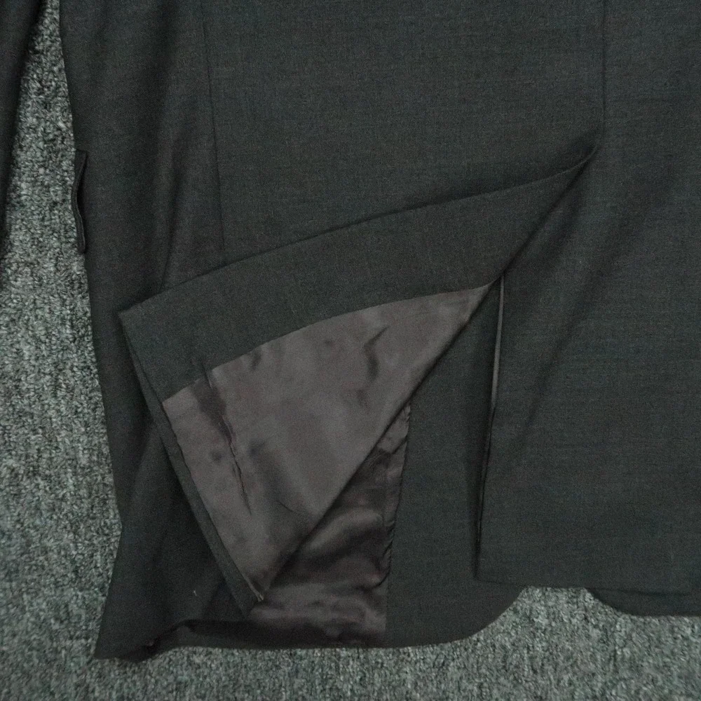 Brooks Brothers Suit Mens 40L Gray Stretch‎ Wool Blazer Pleated Trousers 34x31